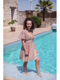 Robe Mylena -Mode Vêtements Magasin r2603 doree in april 2