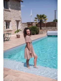 Robe Mylena -Mode Vêtements Magasin r2603 doree in april 3