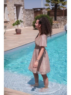 Robe Mylena -Mode Vêtements Magasin r2603 doree in april 5