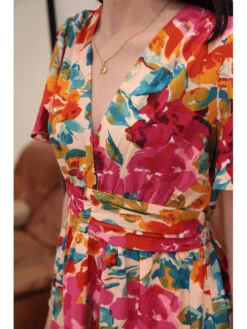 Robe Soledad -Mode Vêtements Magasin r2818 fushia in april 3