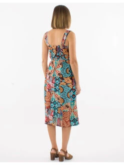 Robe Viamao -Mode Vêtements Magasin ro17176 marron coline 2