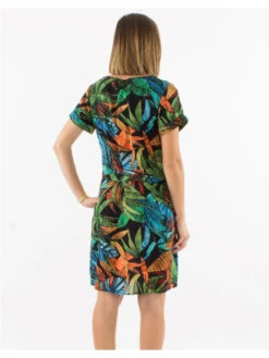 Robe Texas -Mode Vêtements Magasin ro17181 noir coline 2