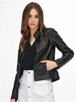 JACQUELINE DE YONG Veste Simili Cuir Emily -Mode Vêtements Magasin veste simili cuir emily 3