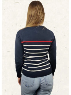 Pull Ozaka -Mode Vêtements Magasin w111 marine blanc cc fashion 2