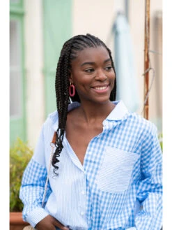 Chemise Coconut -Mode Vêtements Magasin zp289 bleu kilky 10