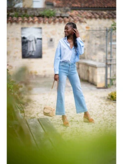 Chemise Coconut -Mode Vêtements Magasin zp289 bleu kilky 5