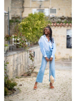 Chemise Coconut -Mode Vêtements Magasin zp289 bleu kilky 8